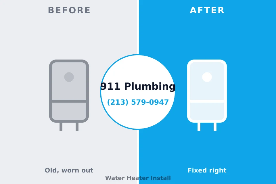 Before and after: plumbing repair Gun Club Estates, FL